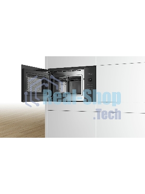 Микроволновая печь встраиваемая Bosch BFL554MB0 черный, 25 л, 900 Вт, переключатели - поворотный механизм/сенсор