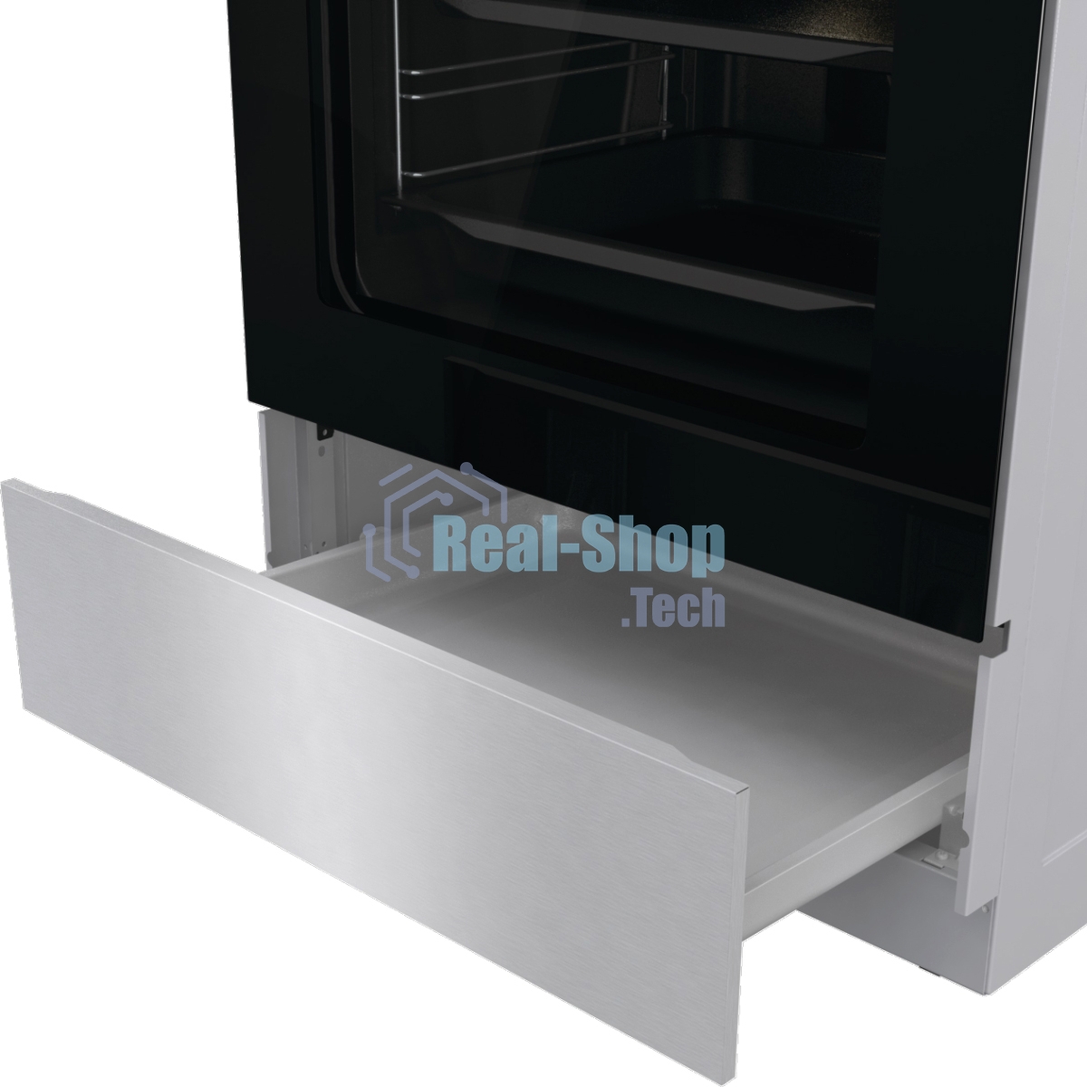 Плита электрическая Gorenje GECS6C70XC серебристый, конфорок 4 электрических, духовка 71 л, 60 см x 85 см x 60 см