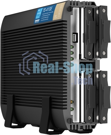 Сетевое хранилище SMB QNAP TS-410E-8G NAS fanless 4 2.5 SSD trays. Intel Celeron J6412 4-core 2.0-2.6 GHz, 8 Gb RAM (max), 2x2.5 GbE, 4xUSB 3.2 Gen 2 (10Gbps),1xHDMI