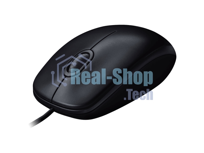 Мышь проводная Logitech M100/100R DARK/GREY (темно-серая/черная), 1000 dpi, USB, кнопки - 3