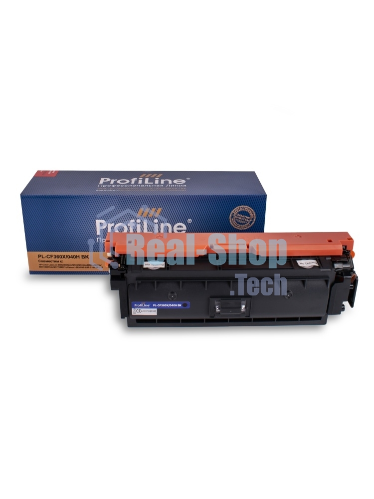 Картридж лазерный ProfiLine PL-CF360X/040H (№508X) для принтеров HP Color LaserJet M552/M552dn/M553/M553dn/M553n/M553x/M577/M577dn/M577f/M577c/Canon i-SENSYS LBP-710/LBP-712 Black 12500 копий