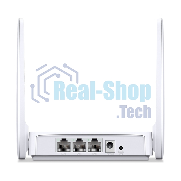 Роутер Mercusys MR20 AC750 Dual-Band Wi-Fi RouterSPEED: 300 Mbps at 2.4 GHz + 433 Mbps at 5 GHzSPEC: 2× Fixed External Antennas, 2× 10/100 Mbps LAN Ports, 1× 10/100 Mbps WAN PortFEATURE: Router/Access Point Mode Mode, WPS/Reset Button, IPTV, IPv6, Parenta