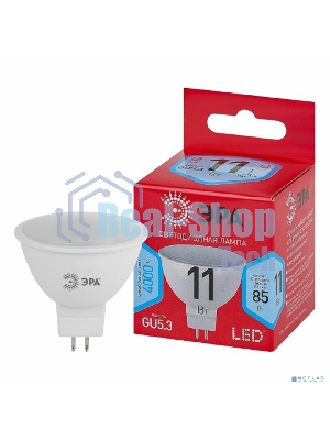 Лампа светодиодная ЭРА RED LINE LED MR16-11W-840-GU5.3 R GU5.3 11 Вт софит нейтральный белый свет