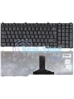 Клавиатура для ноутбука Toshiba Satellite A500 A505 L350 L355 L500 L505 L550 P200 черная матовая