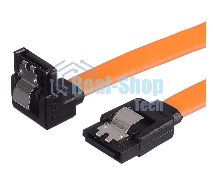 Кабель а/в GoPower Длина 0.5 м Разъемы SATA (m)-SATA (m) черный/оранжевый