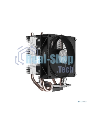 Кулер для процессора PCCooler R200 S115X/1200/1700/AM4/AM5 (TDP 110W, 90мм Non LED Fan, 2 тепловые трубки 6мм, 2200RPM, 28,3dBa)