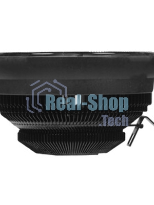 Кулер для процессора Crown CM-1150PWM RED v2 черный, 105 мм, алюминий, 1800 об/мин, 26.3 дБ, 4 pin, 115 Вт, 70 мм