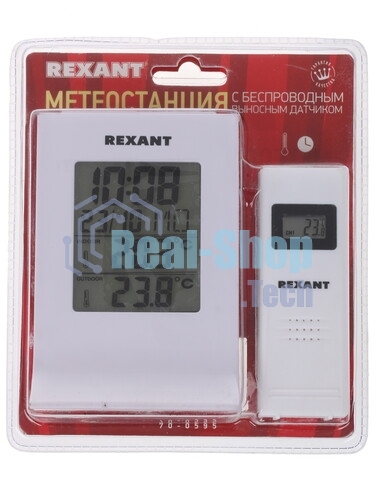 Метеостанция с беспроводным выносным датчиком Rexant