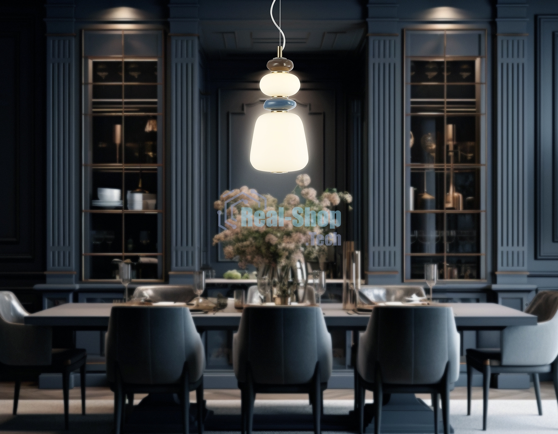 Светильник Ambrella light LH53162 SB/WH бронза/белый 12W 3000K D170*1510