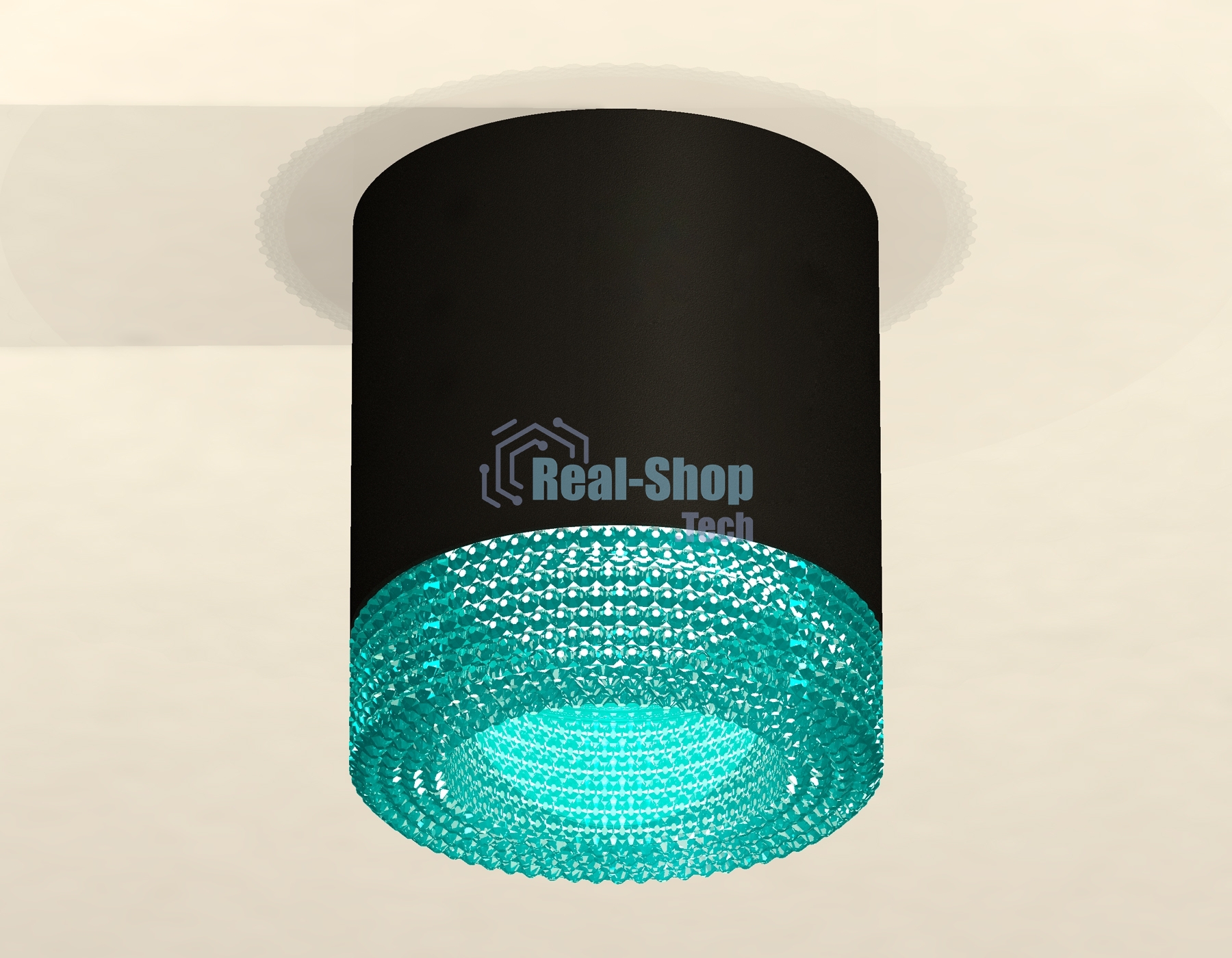 Светильник Ambrella Light XS7402013 SBK/BL черный песок/голубой MR16 GU5.3 (C7402, N7194)