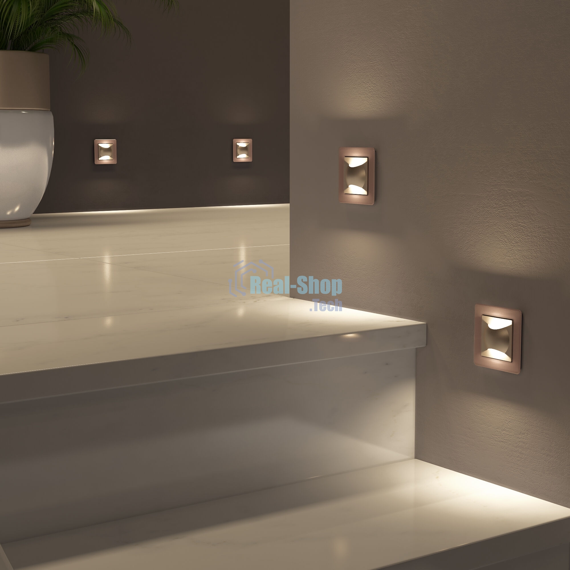 Встраиваемая LED подсветка Werkel Moon W1154511 (шампань)