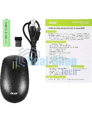 Мышь беспроводная Acer OMR307 черный, 1600 dpi, радиоканал, USB, кнопки - 4