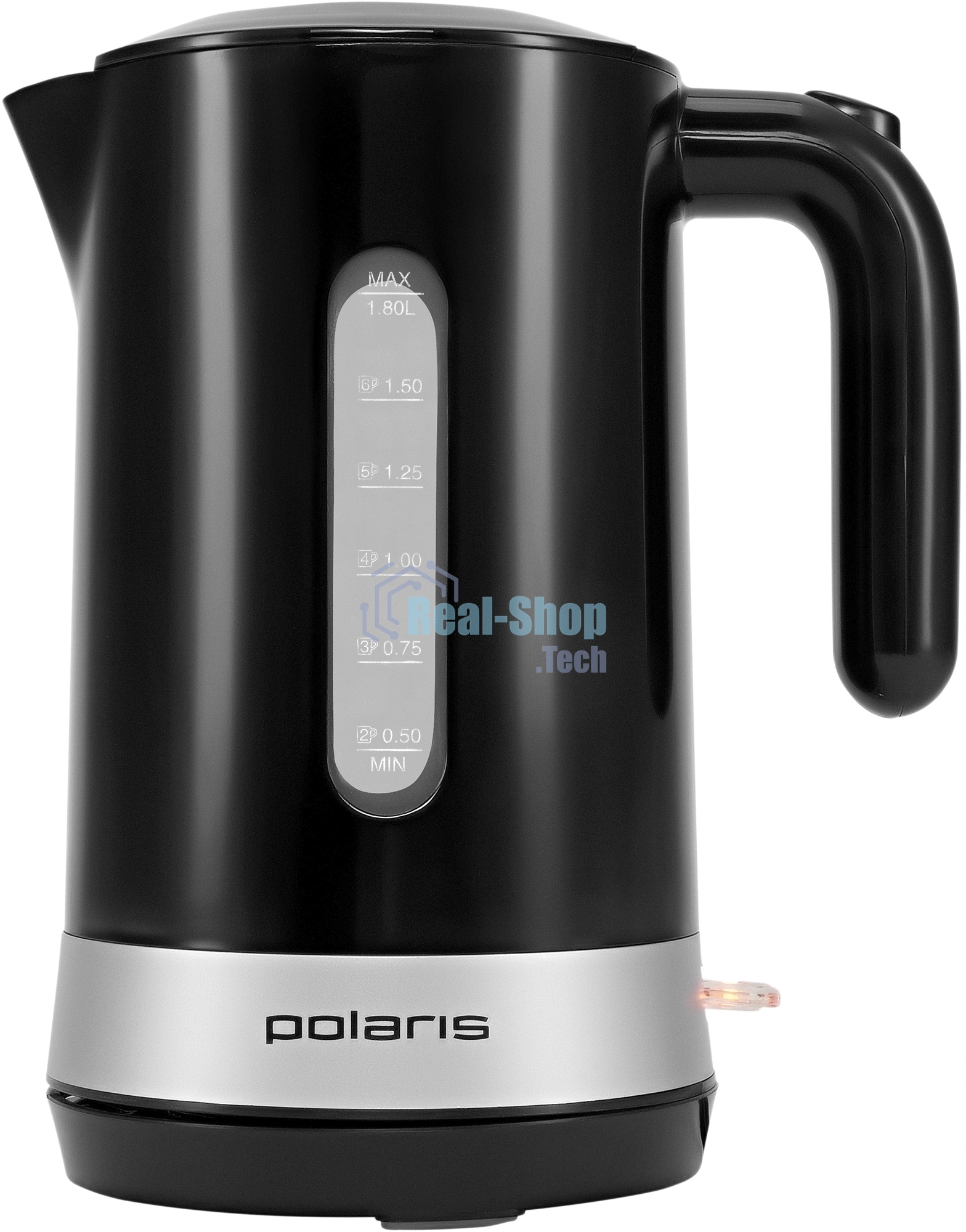 Чайник электрический Polaris PWK 1803C Water Way Pro, пластик Черный