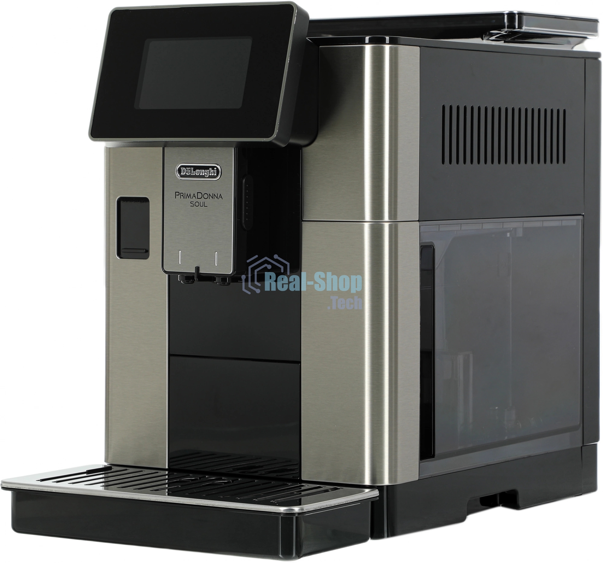 Кофемашина автоматическая DeLonghi ECAM610.75.MB черный/серебристый, исп. кофе - молотый/зерновой, 2.2 л, 1450 Вт, 19 Бар