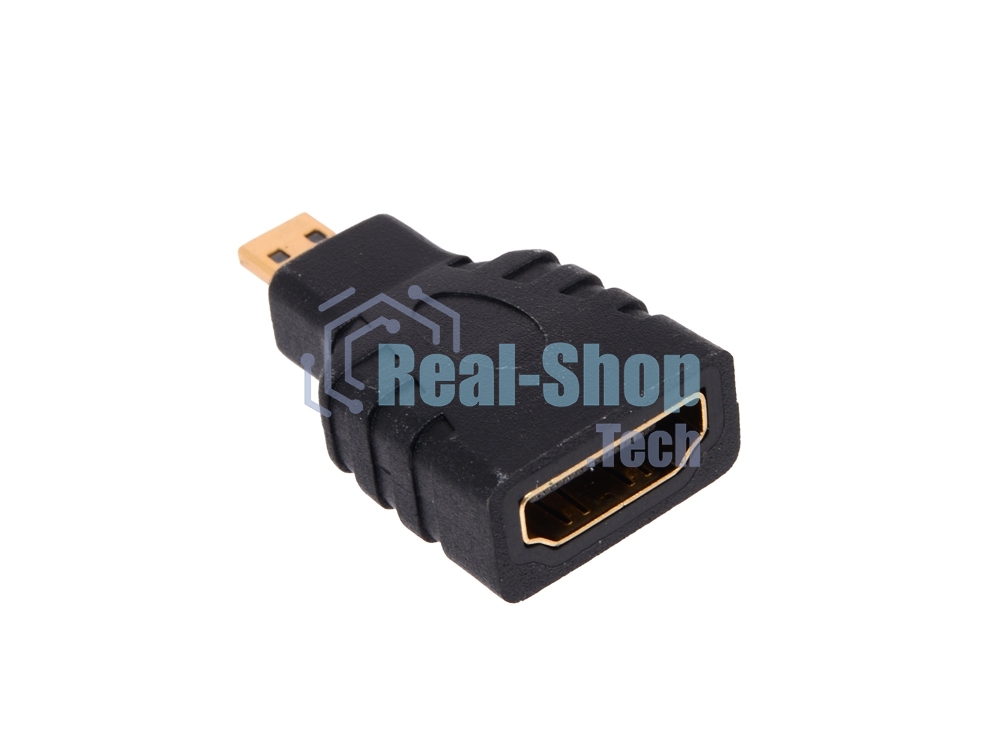 Переходник Gembird Переходник HDMI-microHDMI 19F/19M, золотые разъемы, пакет