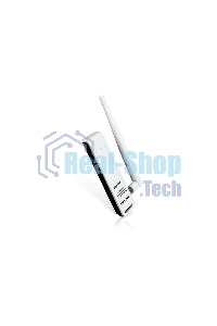 Адаптер TP-Link SOHO TL-WN722N 150Mbps High Gain Wireless N USB Adapter with Cradle, 1T1R, 2.4GHz, 802.11n/g/b, 1 detachable antenna
