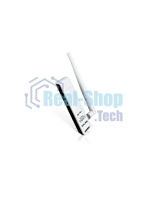 Адаптер TP-Link SOHO TL-WN722N 150Mbps High Gain Wireless N USB Adapter with Cradle, 1T1R, 2.4GHz, 802.11n/g/b, 1 detachable antenna