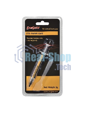 Термопаста ExeGate ETG-9WMK Gold, шприц с лопаткой, 2г