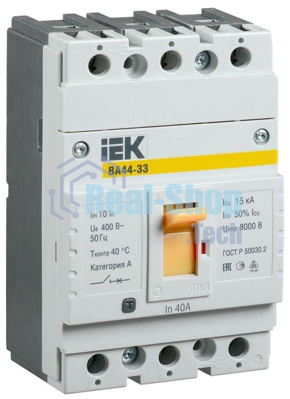 Авт. выкл. Iek SVA4410-3-0040 ВА44 33 3Р 40А 15кА