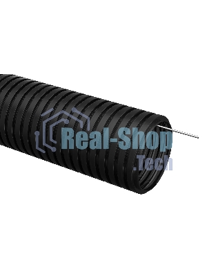 Труба гофр. Iek CTG20-16-K02-050-1 ПНД d 16 с зондом (50 м) черный