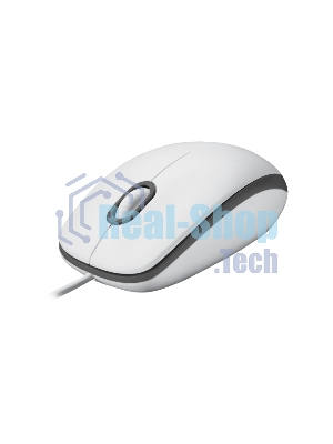 Мышь проводная Logitech M100 белый, 1000 dpi, USB, кнопки - 3