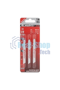 Полотна для электролобзика Matrix по дереву, 3 шт., 50 х 1,2мм, HCS, EU- хвостовик