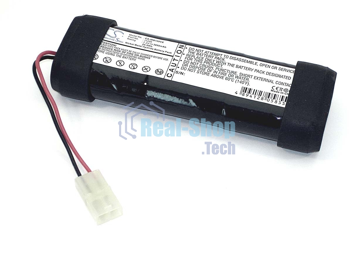 Аккумулятор CameronSino CS-IRB120VX для пылесоса iRobot 12101 12501 12601 3.0Ah 7.2V