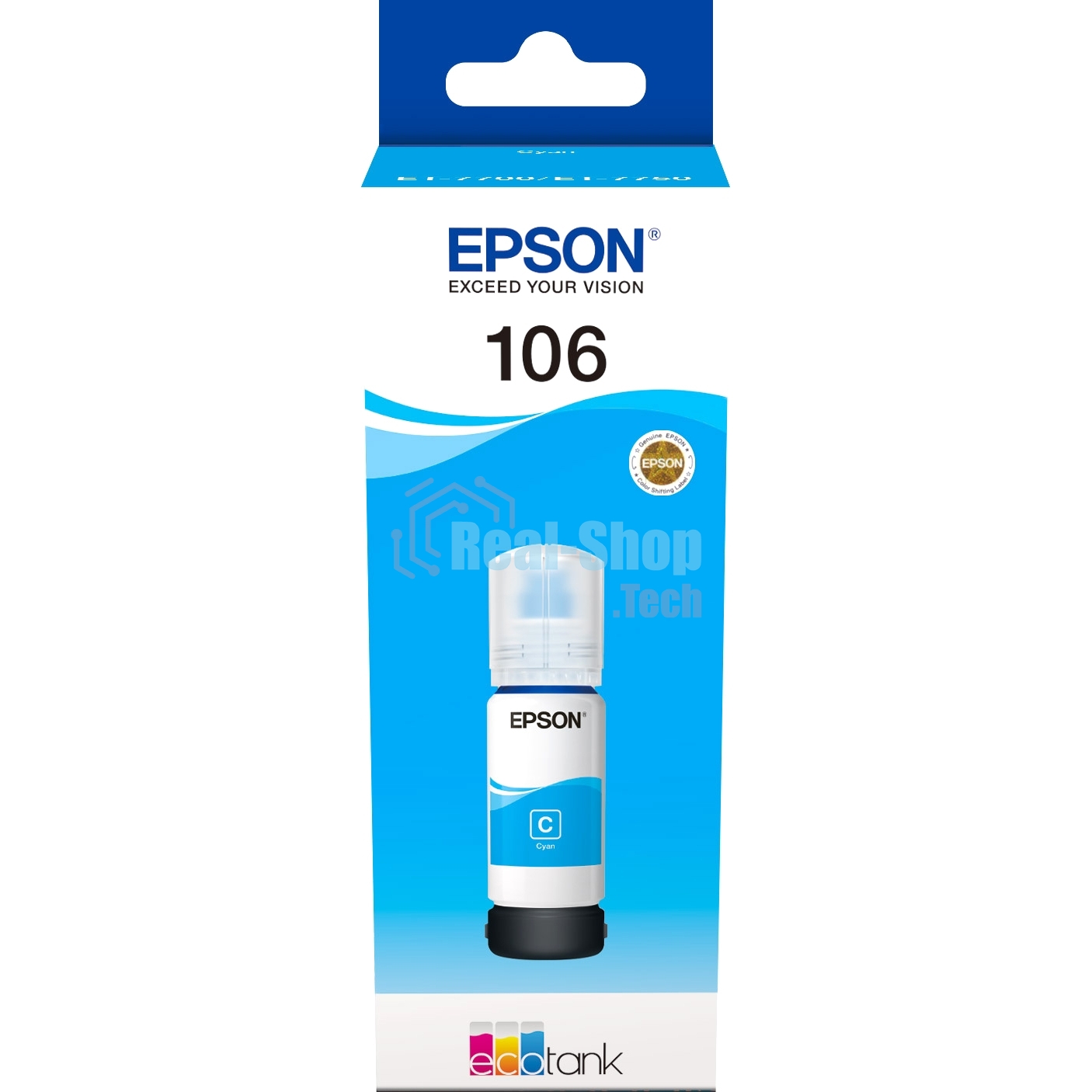 Чернила Epson 106C C13T00R240 голубой (70 мл) для Epson L7160/7180