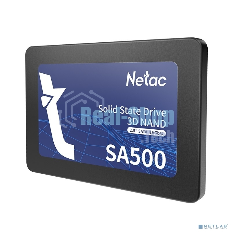 Накопитель SSD Netac SA500, 120Gb, SATA III, 2.5
