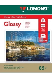 Фотобумага Lomond односторонняя, глянцевая, A4, 95 г/м2, 500 листов