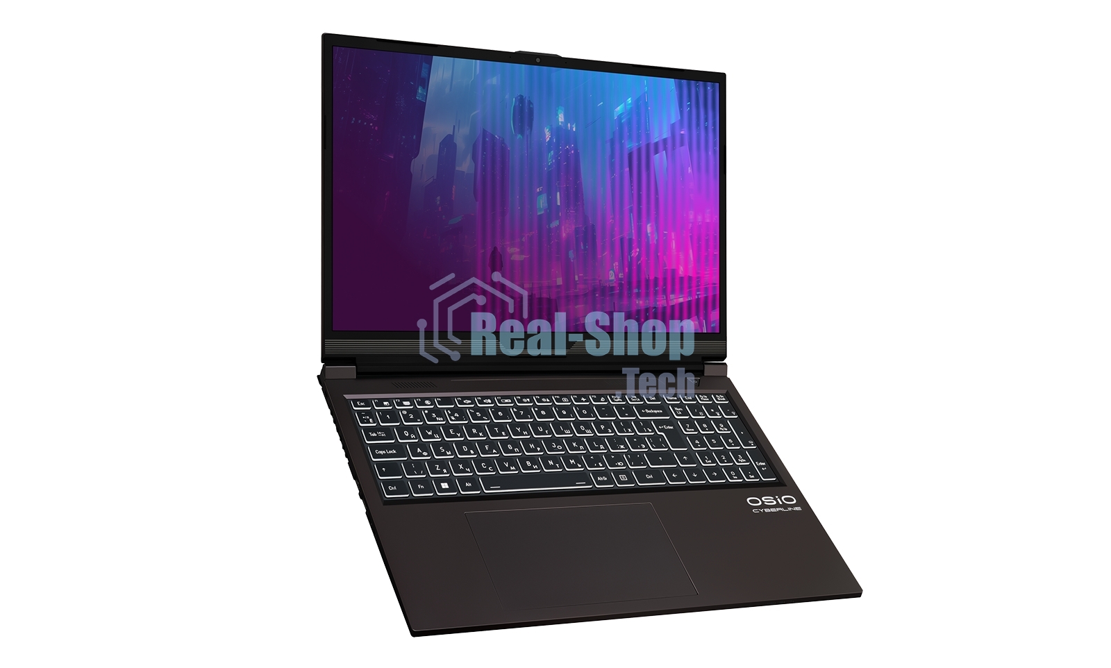 Ноутбук Osio CyberLine C160i-003 коричневый Core i5 12600H 16Gb SSD 512Gb NVIDIA GeForce RTX 4060 8Gb 16