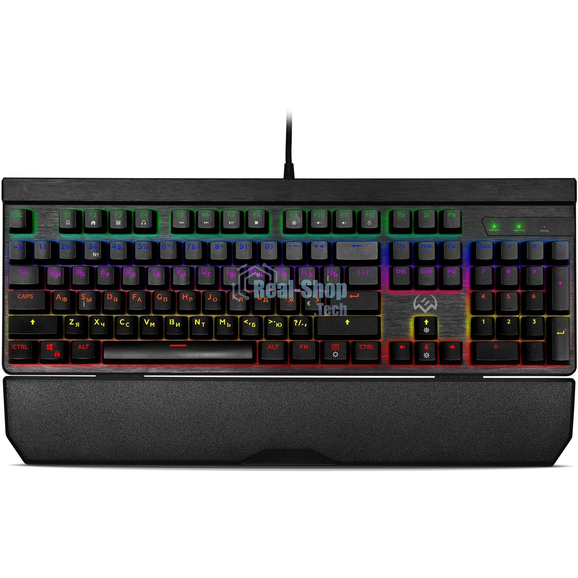 Клавиатура проводная игровая SVEN KB-G9500 (Outemu Blue switches, USB, 104кл, ПО, RGb-подсветка)