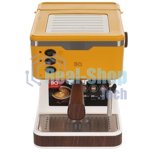 Кофеварка эспрессо BQ CM2006 желтый, исп. кофе - молотый, 1.7 л, 850 Вт, 20 бар