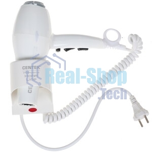 Фен Centek CT-2251 белый, 2100 Вт, ионизация