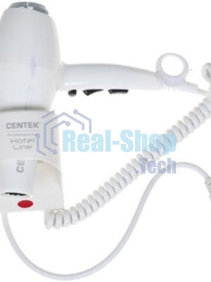 Фен Centek CT-2251 белый, 2100 Вт, ионизация