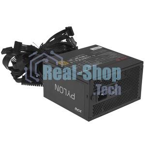 Блок питания XPG PYLON650B-BLACKCOLOR, 650 Вт, 80 PLUS Bronze, 120мм, черный