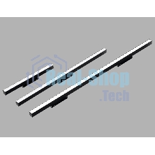 Трековый линейный светильник Ambrella light GL4475 BK черный IP20 30W 3CCT 3000-6000K SMART 48V 120° 904*22*45