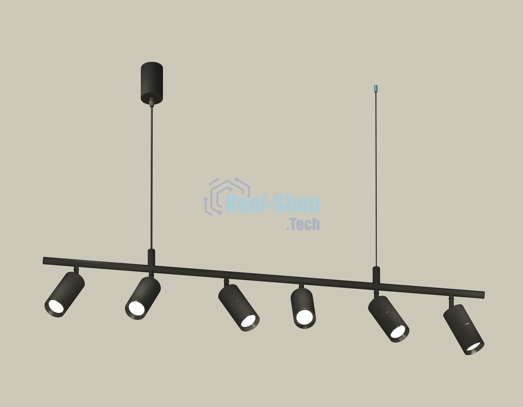 Светильник Ambrella light XB9006100/6 SBK/PBK черный песок/черный полированный MR16 GU5.3 (С9006, С6302, A2061, N6103)