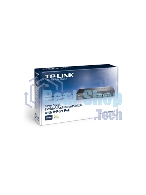 Коммутатор TP-Link SMB TL-SG1008P Коммутатор 8-port Gigabit Switch с 4 портами РоЕ