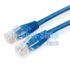Патч-корд медный UTP Cablexpert PP10-5M/B cat.5, 5м, литой, многожильный, синий