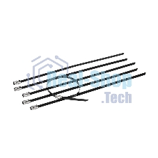 Хомут-стяжка стальная с полимерным покрытием Rexant 152x4,6 мм, упаковка 50 шт.