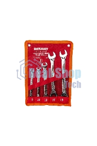 Набор ключей комбинированных трещоточных Rexant (8, 10, 13, 17, 19 мм), 5 шт., CrV, зеркальное хромирование