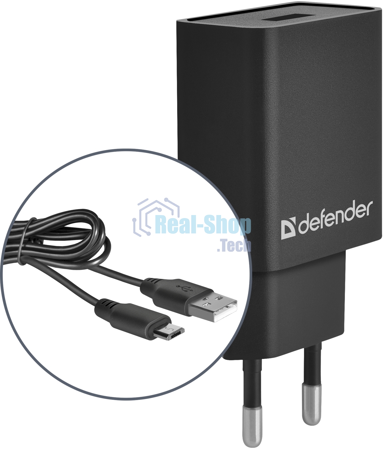 Сетевой адаптер Defender 1xUSB,5V/2.1А, кабель micro-USB (UPC-11)