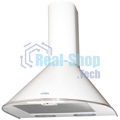 Вытяжка каминная Elikor Эпсилон 50П-430-П3Л белый/серебристый, 50 см, 430 куб. м/ч, 54 дБ