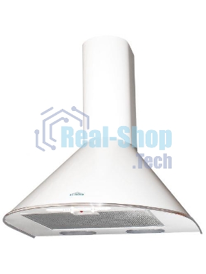 Вытяжка каминная Elikor Эпсилон 50П-430-П3Л белый/серебристый, 50 см, 430 куб. м/ч, 54 дБ