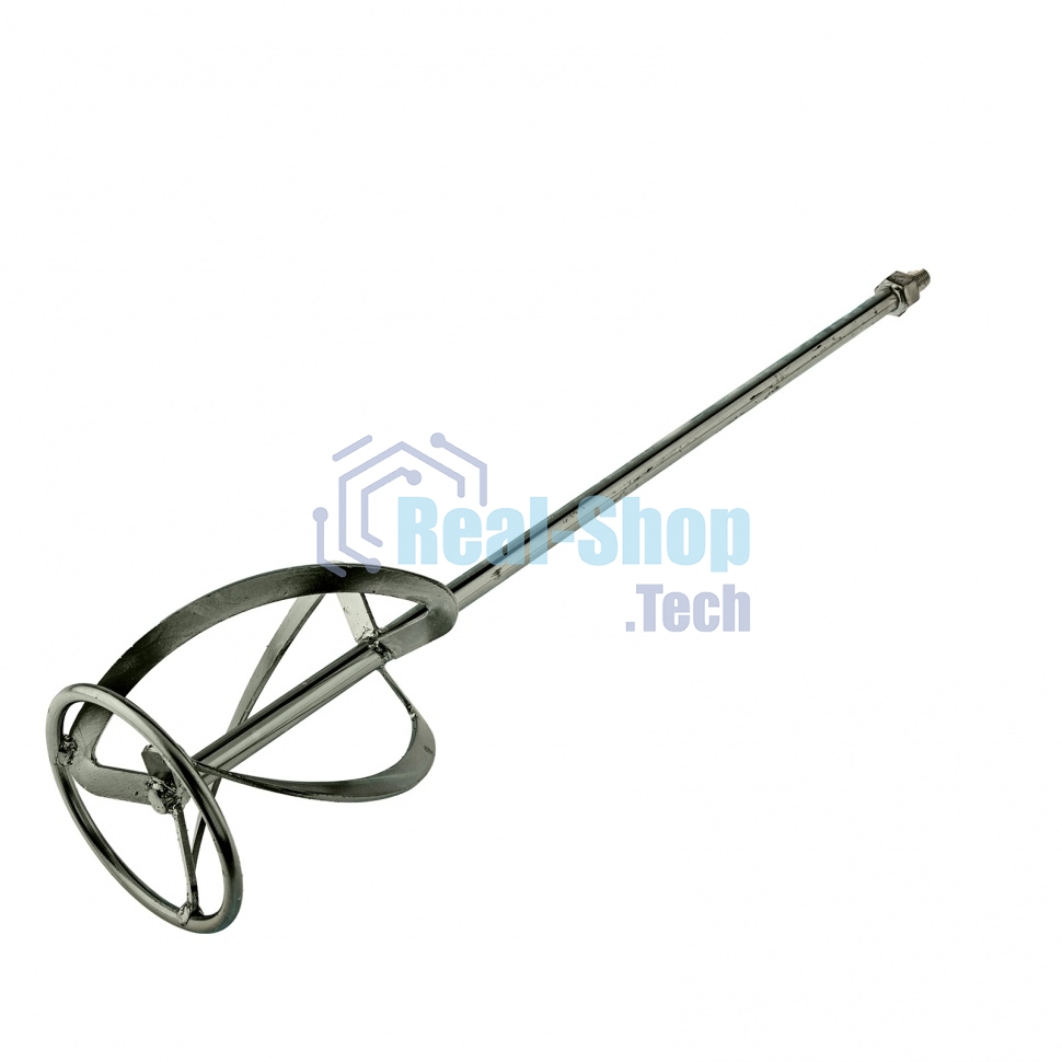 Насадка для миксера Сибртех, для тяжелых растворов,120 х 590 мм, оцинкованная,хвостовик резьба М14