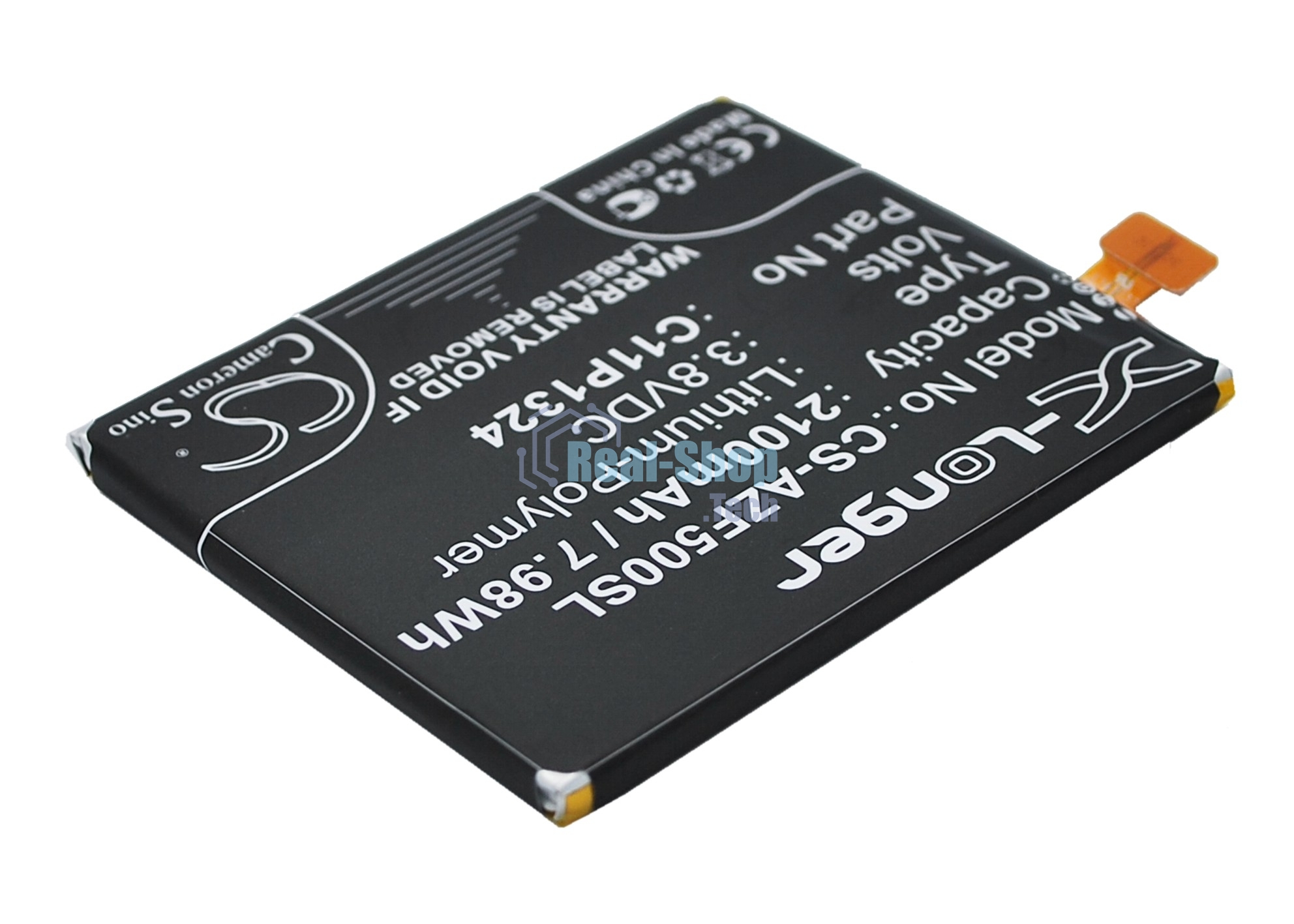 Аккумулятор CameronSino CS-AZF500SL C11P1324 для Asus ZenFone 5 A501CG 3.8V, 2100 mAh, 7.98Wh