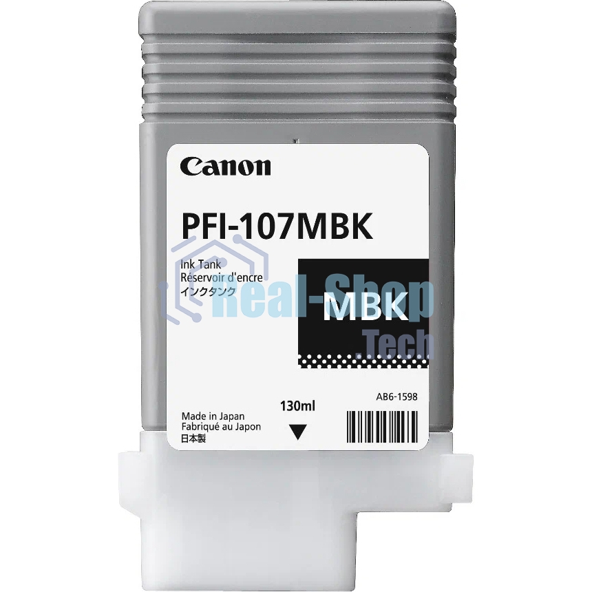 Картридж струйный Canon PFI-107MBK (6704B001) черный матовый (130 мл) для Canon iP F680/685/780/785