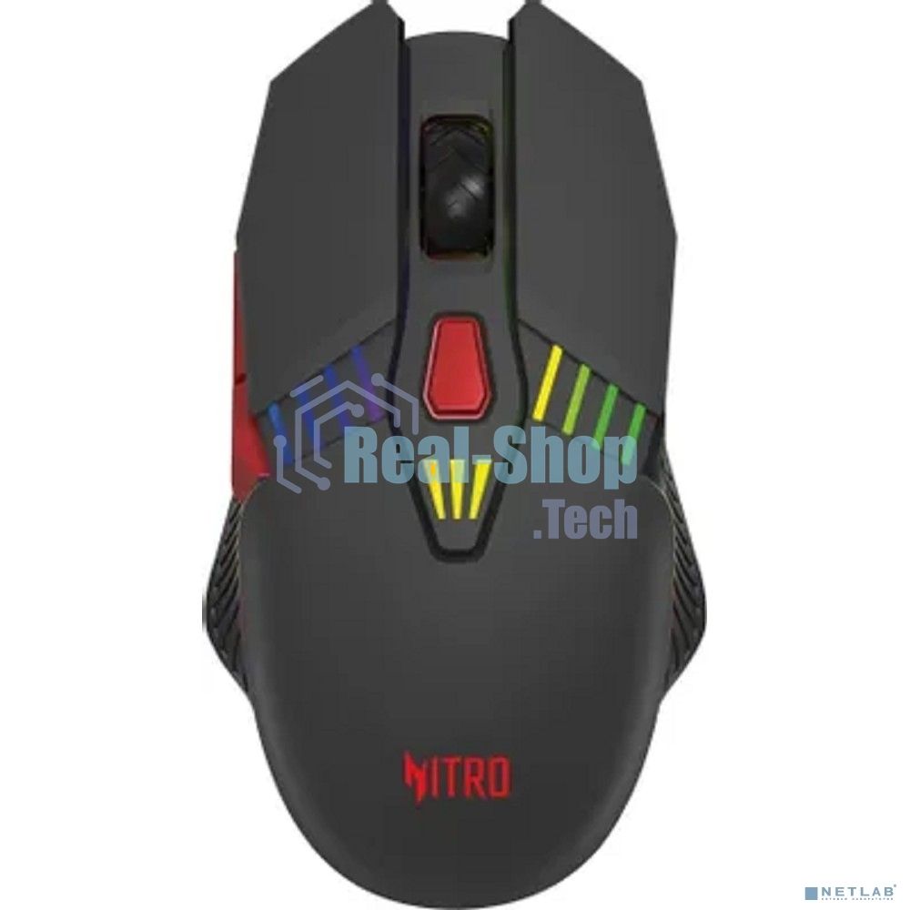 Мышь беспроводная Acer Nitro OMR305 черный, 3200 dpi, радиоканал, Bluetooth, USB, кнопки - 8