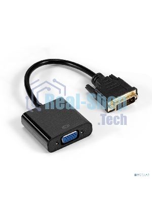 Кабель DVI-D-VGA ExeGate EX-CC-DVID-VGAF-0.2 (25M/15F, 0,2м, позолоченные контакты)